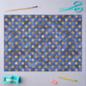 Papier Mousseline Luxe Blue and Gold Series Design 10 (Artisanat)