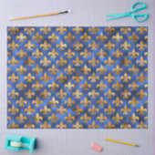 Papier Mousseline Luxe Blue and Gold Series Design 19 (Artisanat)