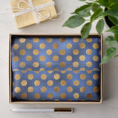 Papier Mousseline Luxe Blue et Gold Series Design 13 (Cadeau)