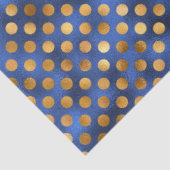 Papier Mousseline Luxe Blue et Gold Series Design 13 (Détail)