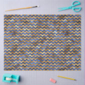 Papier Mousseline Luxe Blue et Gold Series Design 14 (Artisanat)