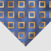 Papier Mousseline Luxe Blue et Gold Series Design 18 (Détail)