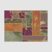 Papier Mousseline Luxe d'automne | Joyau d'or géométrique Marbre de  (Recto)