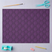 Papier Mousseline Luxe Floral violet (Artisanat)