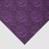 Papier Mousseline Luxe Floral violet (Détail)
