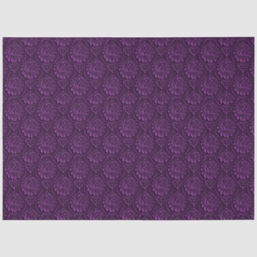 Papier Mousseline Luxe Floral violet (Recto)