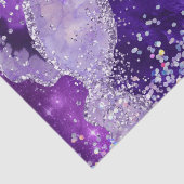 Papier Mousseline Luxe Gemstone Marble Purple Glitter Agate (Détail)