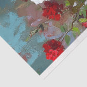 Papier Mousseline Luxe Mannequin en corse Noir Rouge Découpage Flora (Détail)