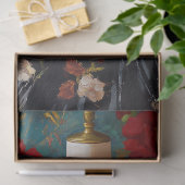 Papier Mousseline Luxe Mannequin en corse Noir Rouge Découpage Flora (Cadeau)