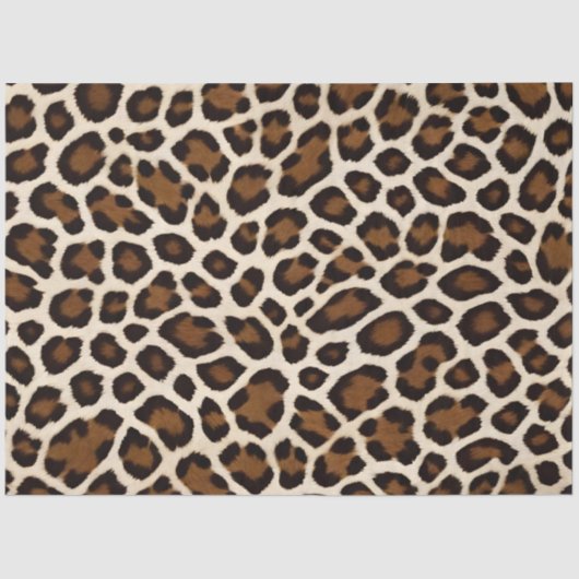 Papier Mousseline Luxe Populaire White Leopard Elegance Collection (Recto)