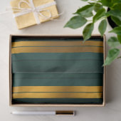 Papier Mousseline Luxe Popular Green Gold Linen Texture Collection (Cadeau)
