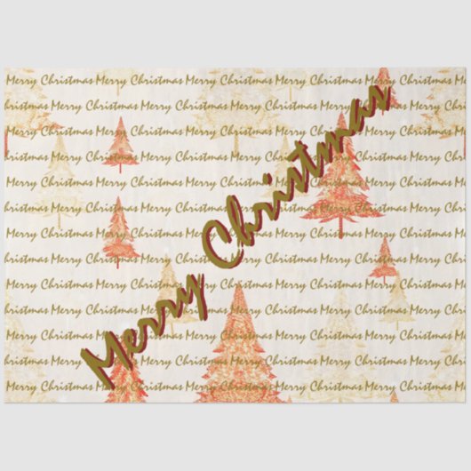 Papier Mousseline Luxury Christmas Christmas Trees Festive (Recto)