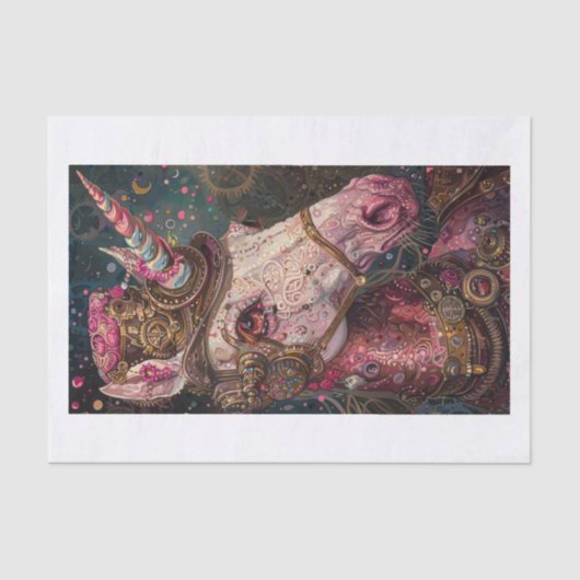 Papier Mousseline Lyfe14 Unicorne (Recto)