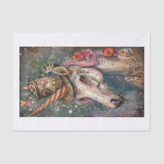 Papier Mousseline Lyfe16 Unicorne (Recto)