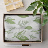 Papier Mousseline Lys de la Vallée Fleurs et Botanique Feuille (Cadeau)