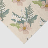 Papier Mousseline Lys de la Vallée Jardin Floral (Détail)