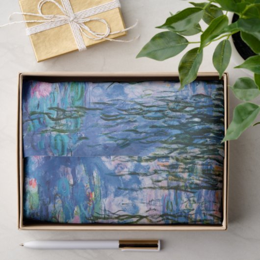 Papier Mousseline Lys d'eau par Claude Monet  (Cadeau)
