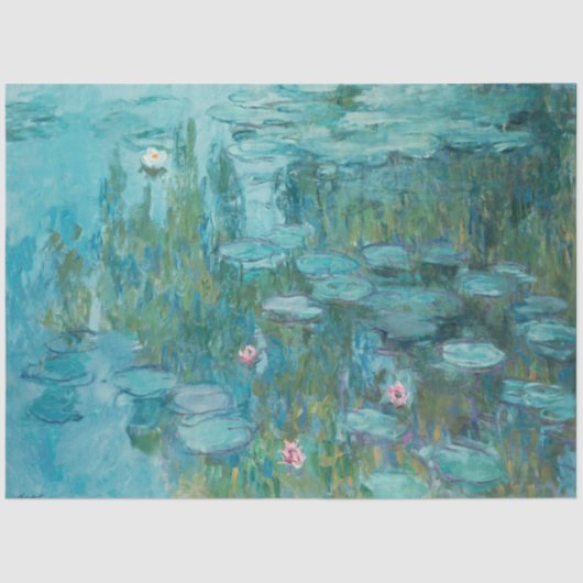 Papier Mousseline Lys d'eau (par Claude Monet, 1915) (Recto)