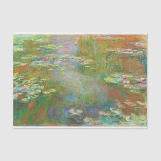 Papier Mousseline Lys d'eau par Claude Monet Decoupage (Recto)