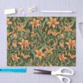 Papier Mousseline Lys orange (Artisanat)