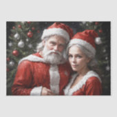 Papier Mousseline M. et Mme Claus - Découpage - (Recto)