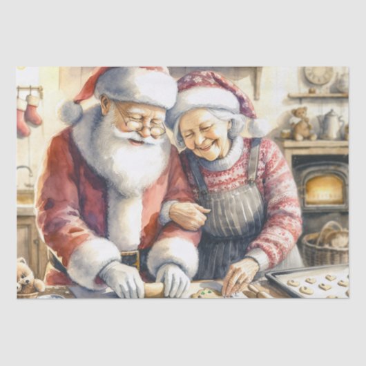Papier Mousseline M. et Mme Clause Jolie Noël (Recto)