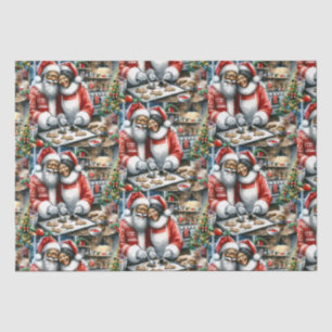 Papier Mousseline M. et Mme Clause Jolie Noël