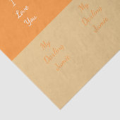 Papier Mousseline Ma chérie, je t'aime (Détail)