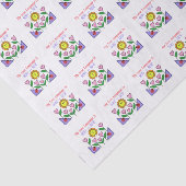 Papier Mousseline Ma Langue D'Amour Est Douce - Coudre (Détail)