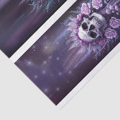 Papier Mousseline Macabre de minuit, étonnant crâne gothique à la pr (Détail)