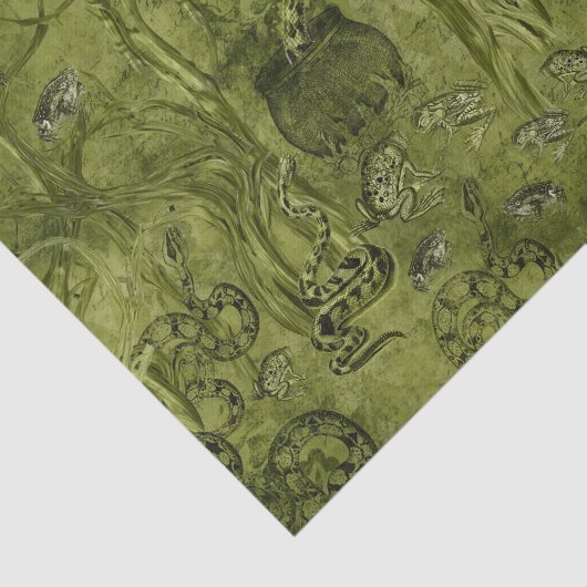 Papier Mousseline Macabre serpents Halloween (Détail)