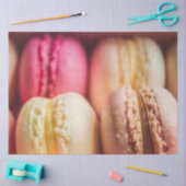Papier Mousseline Macaron de Macaron foto rose beige brun tendre (Artisanat)