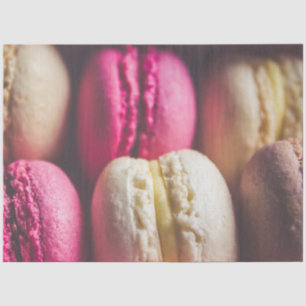 Papier Mousseline Macaron de Macaron foto rose beige brun tendre