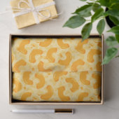 Papier Mousseline Macaroni et Motif de fromage (Cadeau)