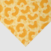 Papier Mousseline Macaroni et Motif de fromage (Détail)