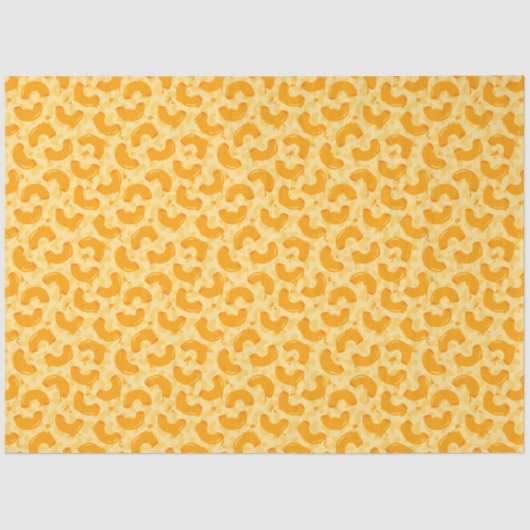 Papier Mousseline Macaroni et Motif de fromage (Recto)