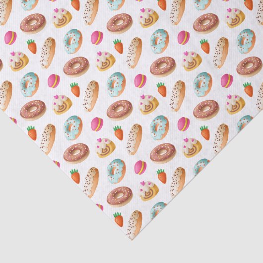 Papier Mousseline Macarons Donuts Éclair Oh Mon ! (Détail)