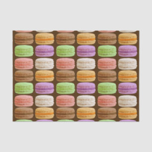 Papier Mousseline Macarons français, Pastels multicolores