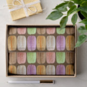 Papier Mousseline Macarons français, Pastels multicolores (Cadeau)