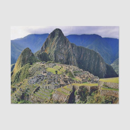 Papier Mousseline MACHU PICCHU - Pérou - panorama (Recto)