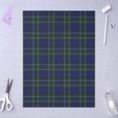 Papier Mousseline Macneil de Colonsay tartan bleu vert plaid (Artisanat)