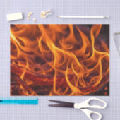 Papier Mousseline macro Flamme d'incendie (Artisanat)
