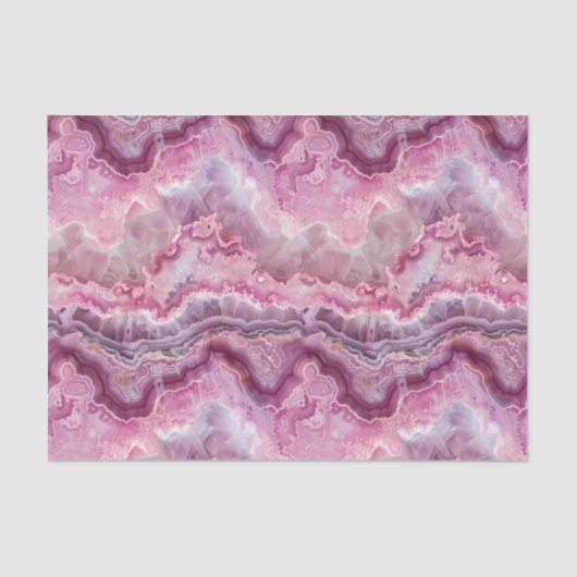 Papier Mousseline Macro rose Agate Stone (Recto)