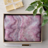 Papier Mousseline Macro rose Agate Stone (Cadeau)
