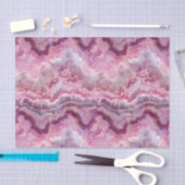 Papier Mousseline Macro rose Agate Stone (Artisanat)