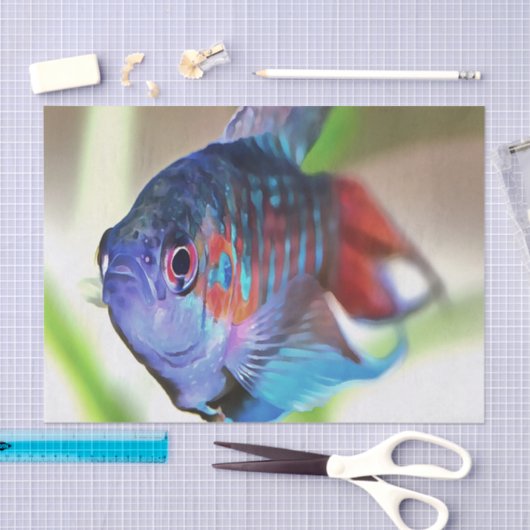 Papier Mousseline Macropodus Opercularis Aquarium Poisson (Artisanat)