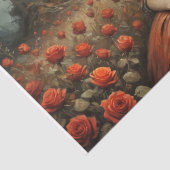 Papier Mousseline Mad Hatter Girl in Rose Garden Decoupage (Détail)