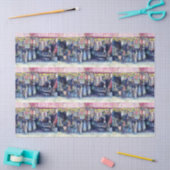 Papier Mousseline Mad Man on Market and Main, Singapour (Artisanat)