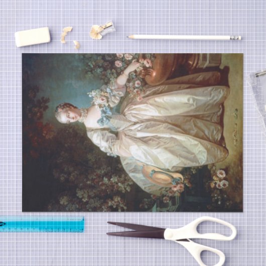 Papier Mousseline Madame Bergeret par François Boucher (Artisanat)