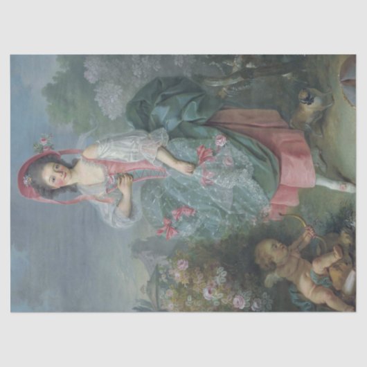 Papier Mousseline Mademoiselle Guimard (par Jacques-Louis David) (Recto)